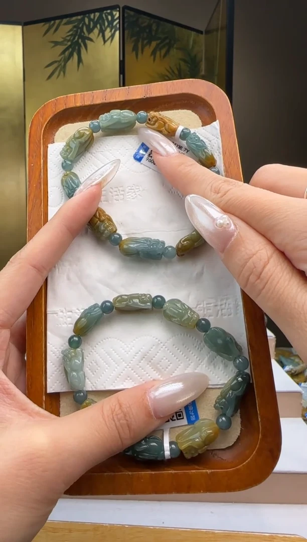 未镶嵌手串翡翠多样性发其一MM@@960Q3J07642