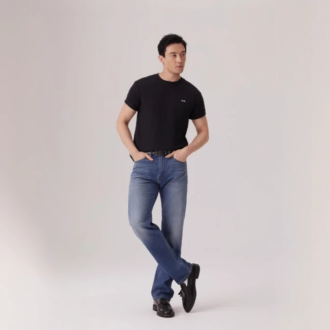 Levi's李维斯25年秋季新款男士美式505标准直筒休闲牛仔长裤00505