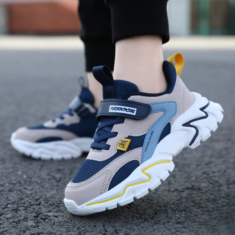 男孩透气防臭运动鞋网面中大童运动鞋跑步春气鞋夏季儿童透气鞋