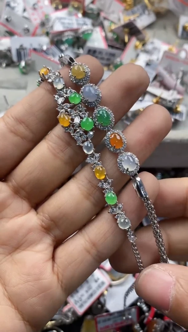 银S925镶嵌戒指翡翠15             1