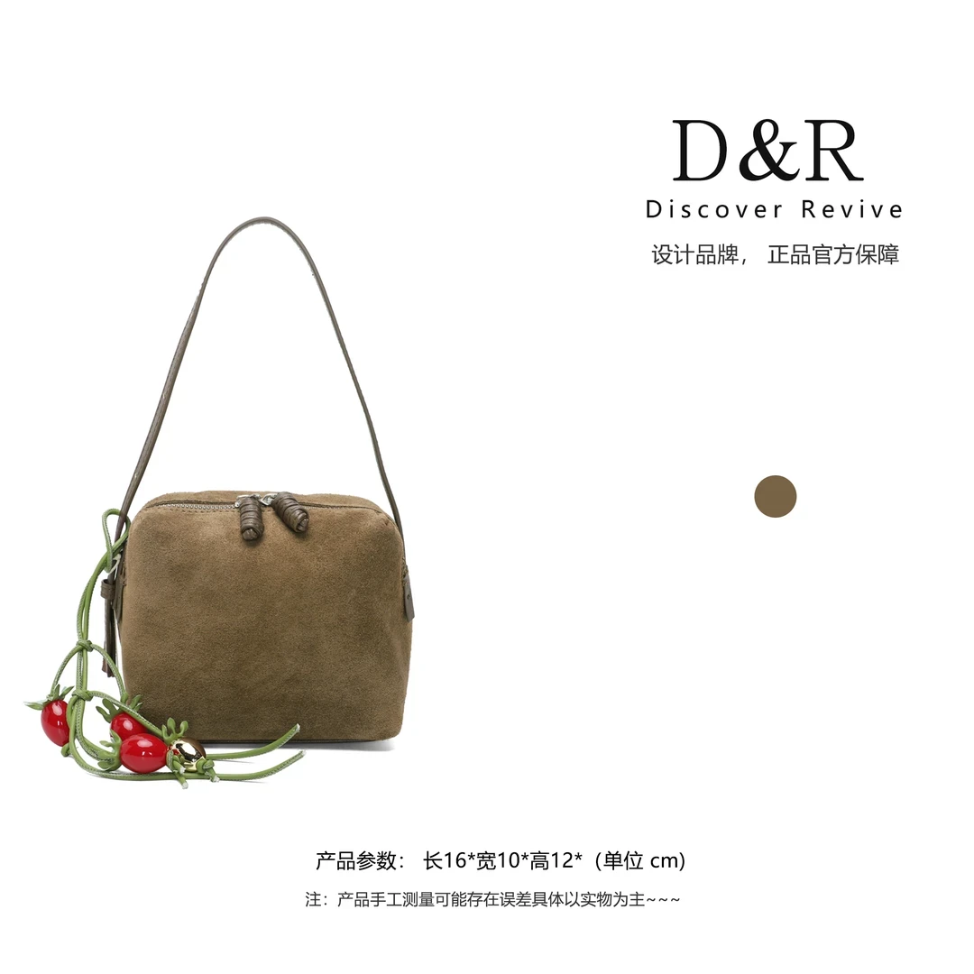 Discover Revive【买手店新款】时尚潮流手提单肩包包E937-浅棕