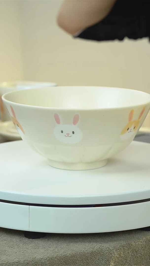 碗叶子手作轮花面碗（兔子）