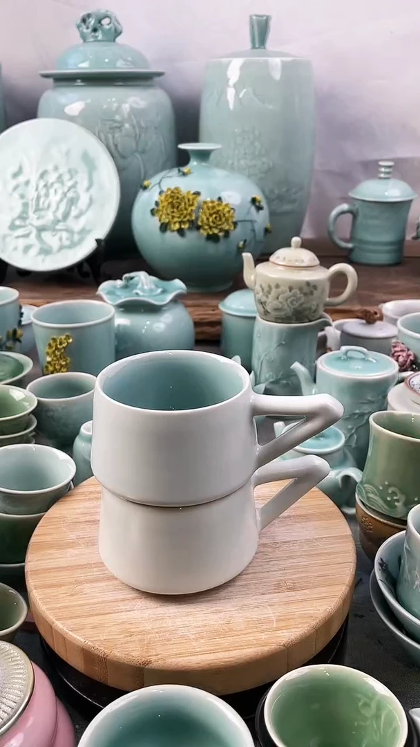 【闪购商品】2个 特价 微瑕 慧仙青瓷