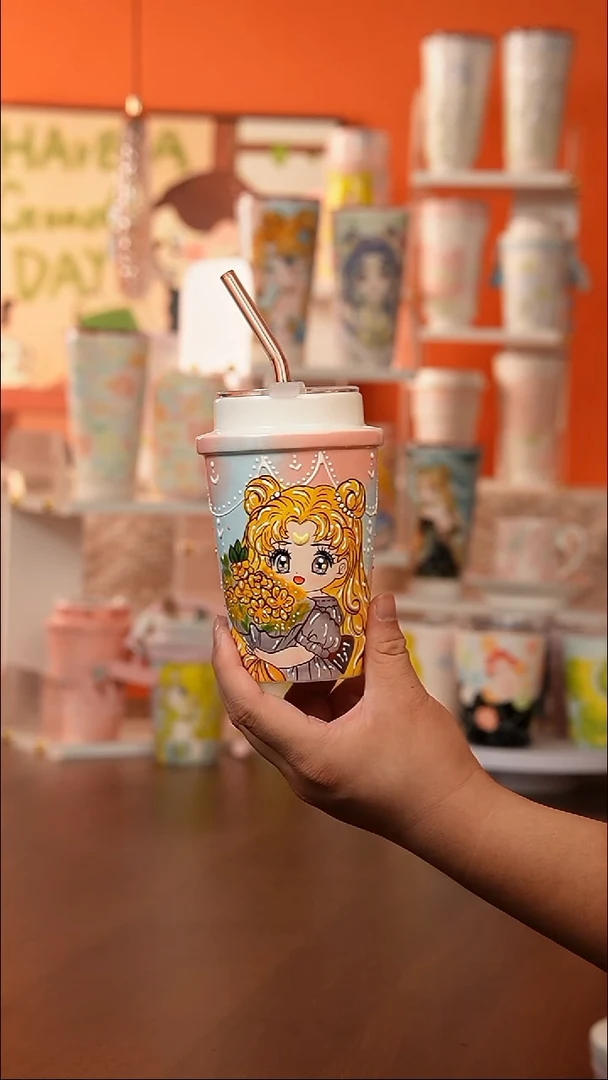 景德镇手工手绘文创陶瓷杯