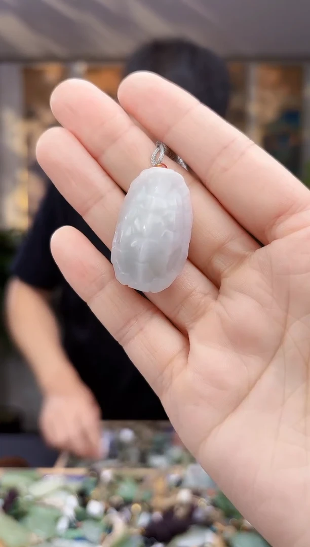 和田玉未镶嵌挂件拍一发一