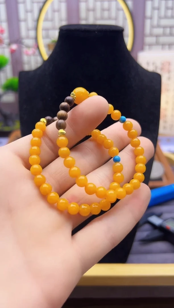 14K金镶嵌手链翡翠S91