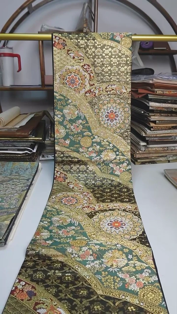 【闪购商品】织绣44西阵织六通宝相花