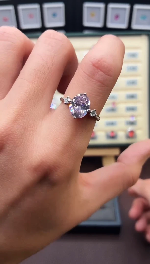 银S925镶嵌戒指绿柱石（摩根石）111