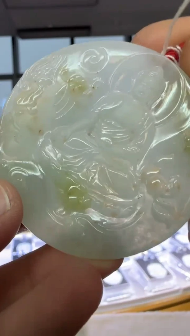 【闪购商品】翡翠颈饰未镶嵌天然翡翠A货孤品一件