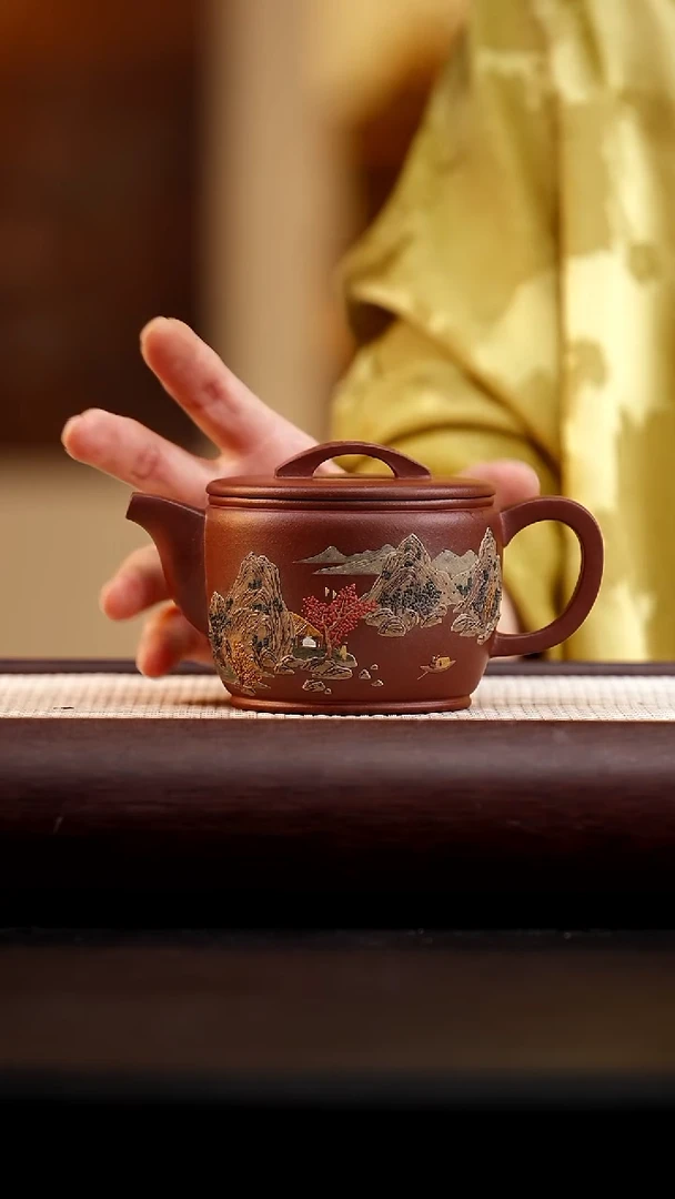 茶壶紫砂底槽清汉瓦