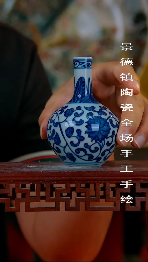 摆件手景德镇陶瓷 全场手工绘