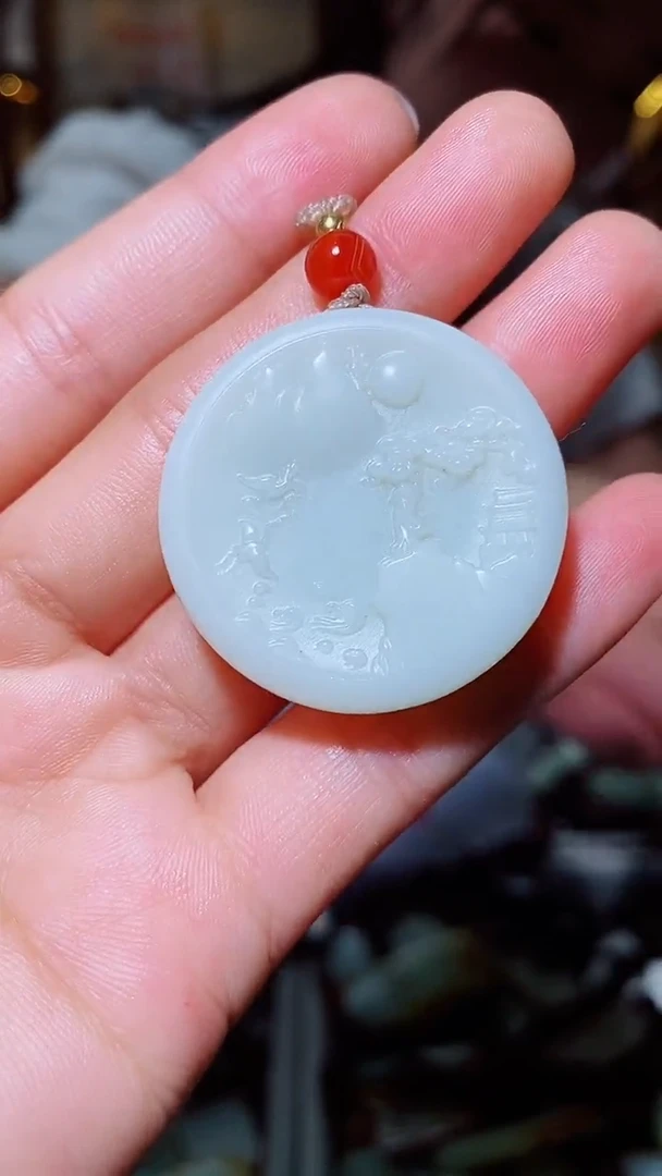 和田玉未镶嵌挂件1