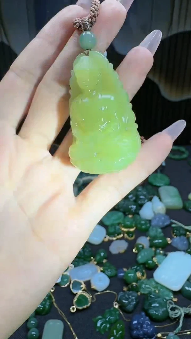 和田玉未镶嵌挂件1