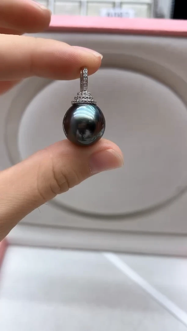 银S925镶嵌吊坠(不含链)海水珍珠吊坠