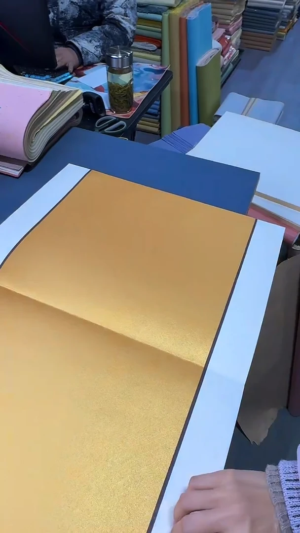 纯手工老泥金册页4号32*45cm半成品（不带封面）12折24页到手一本