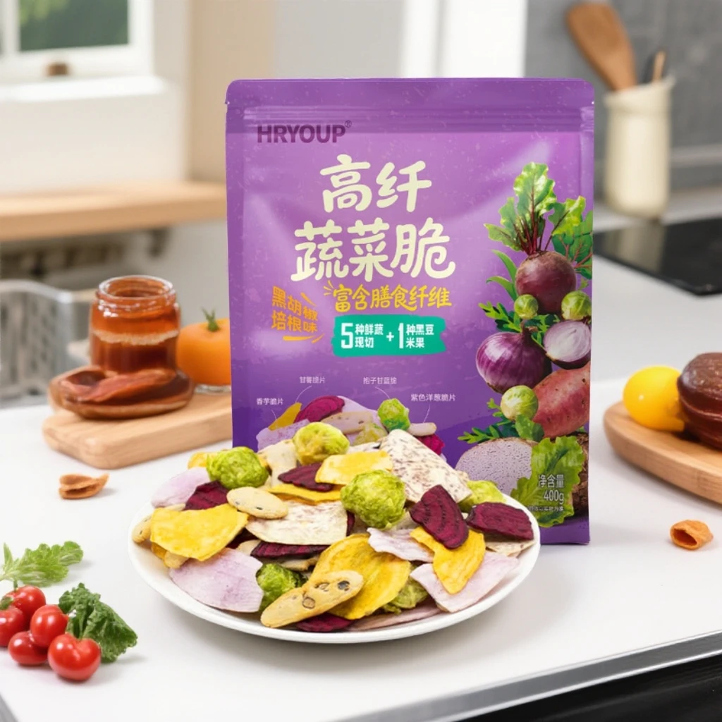 山姆超市高纤蔬菜脆即食高膳食纤维解馋酥脆营养健康休闲零食