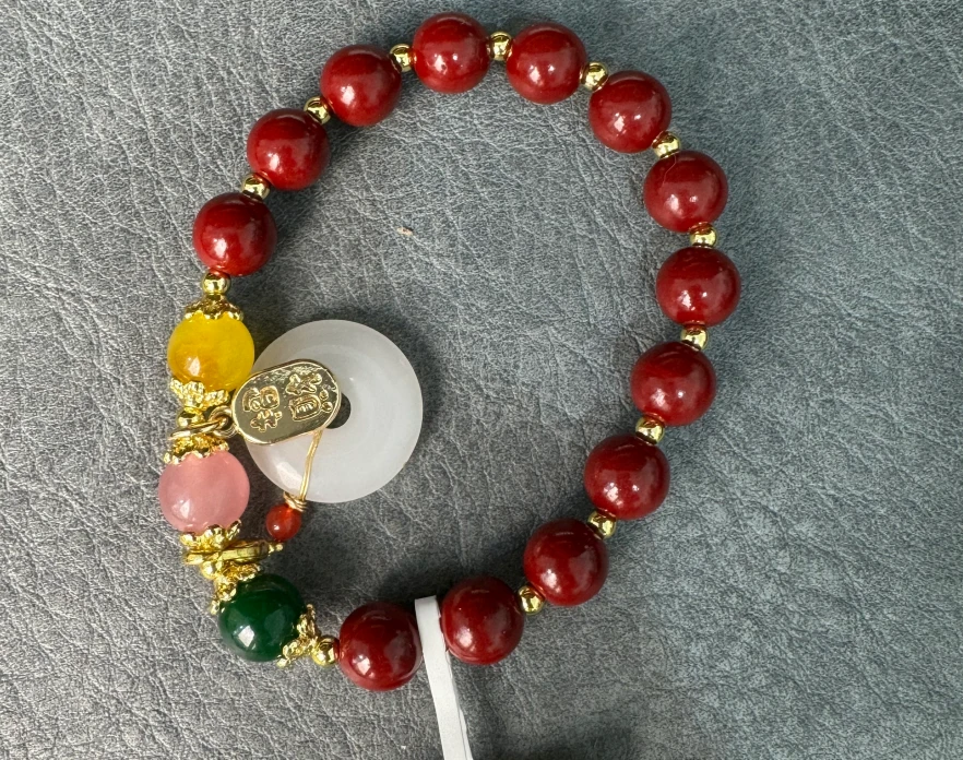 含辰砂工艺品又禧手串（无礼盒）@@@SP128