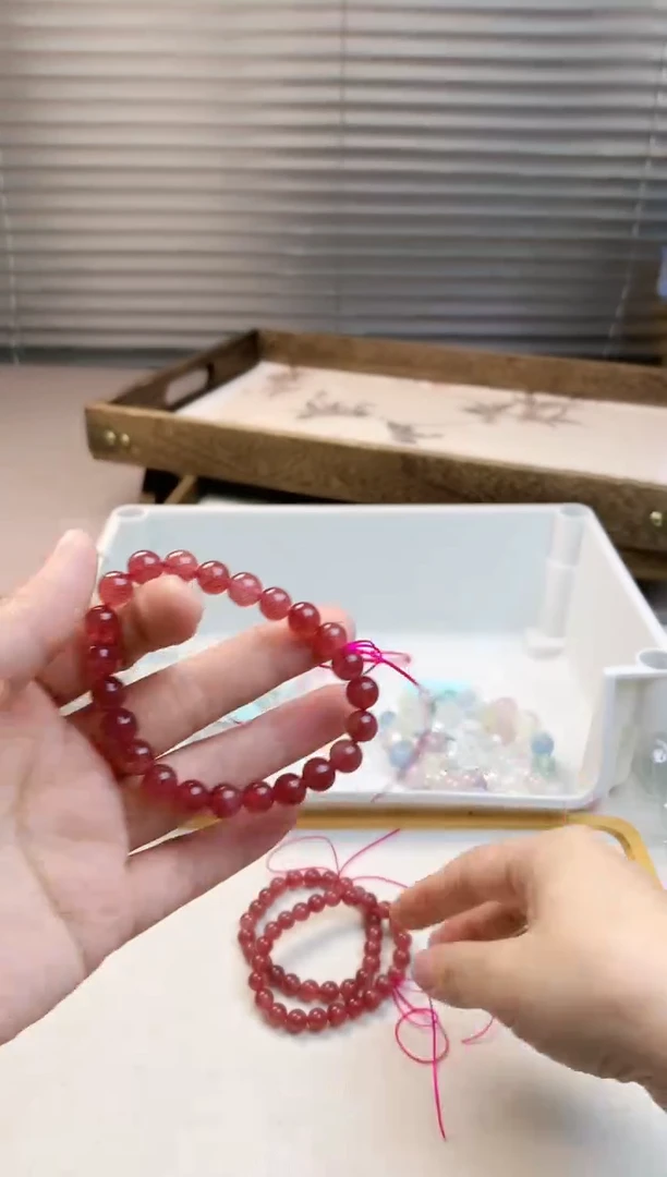 【闪购商品】水晶珠宝半成品未镶嵌草莓晶单圈