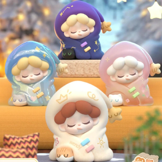 【拆盒】Wendy被窝暖烘烘系列萌粒潮玩盲盒盲袋可爱摆件礼物