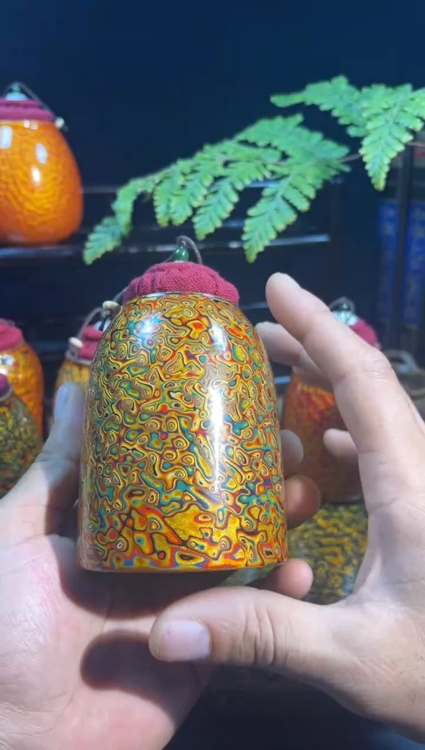 黄花梨/降香黄檀其他犀皮大漆茶叶罐