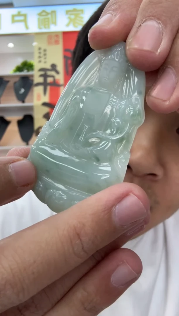 【闪购商品】翡翠颈饰未镶嵌天然翡翠A货孤品一件