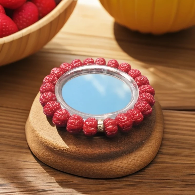 B499一代盘龙玉化小金刚1.2Diy单圈手串