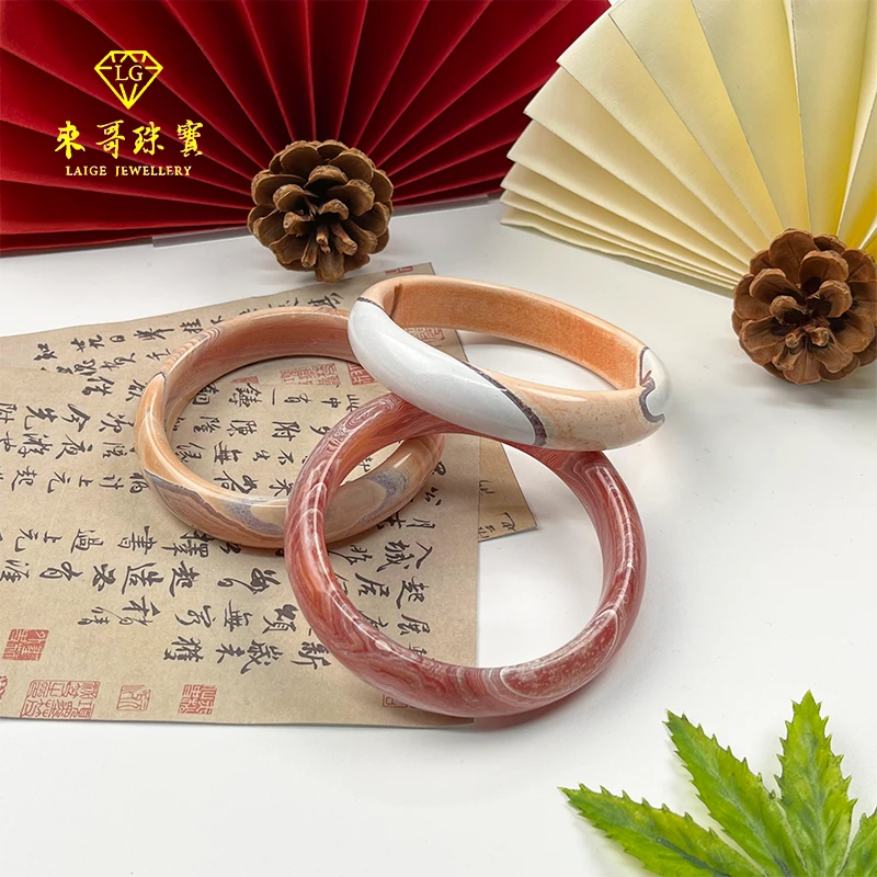 夏日特惠【贵族珠宝】天然血胆金莲手镯多样性发其一