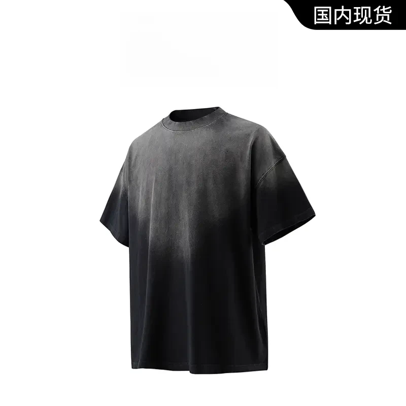 MANVEION【品牌撤柜】美式复古短袖T恤男夏宽松休闲水洗纯棉上衣