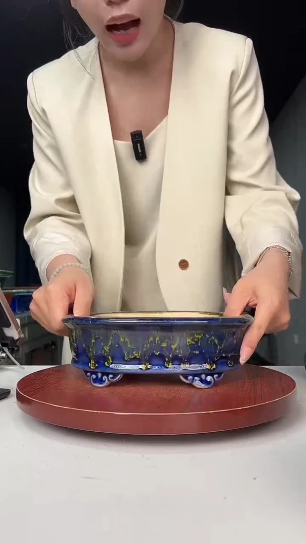 紫砂花盆浅草紫砂花盆