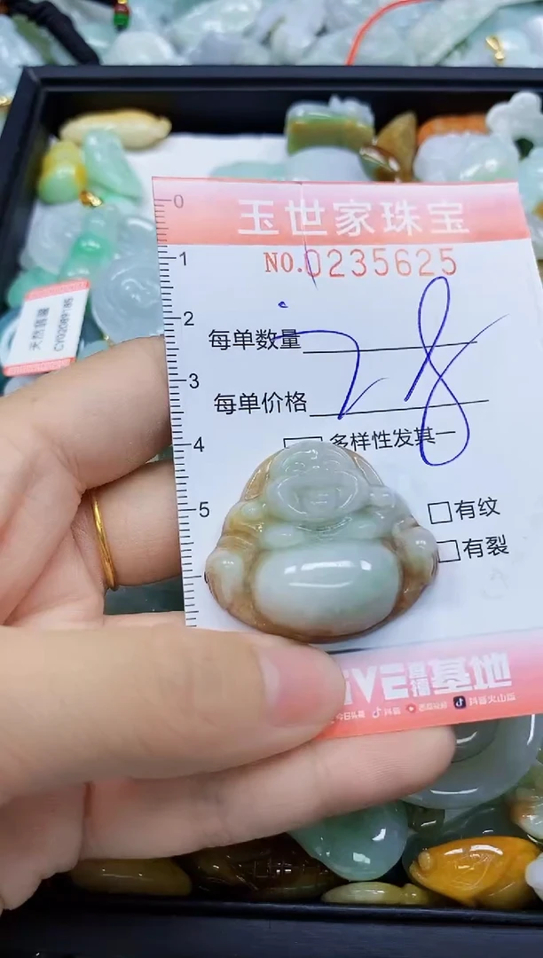 翡翠未镶嵌颈饰闪购0235625