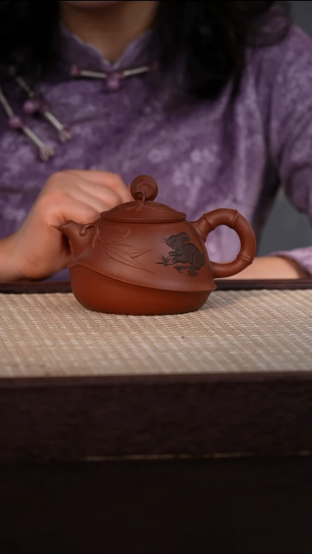 茶壶紫砂紫泥 350cc