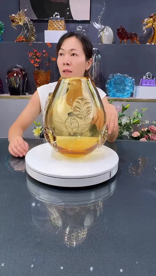 琉璃水晶琉璃花瓶1个