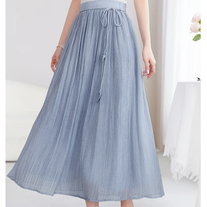 水墨佳人桑蚕丝真丝气质女装半身裙72599652