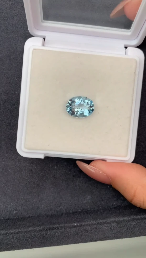 裸石海蓝宝石3.9ct海蓝宝  FH  定制