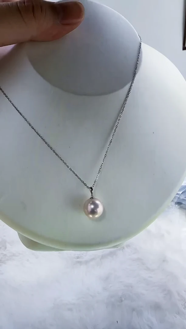 18K金镶嵌淡水珍珠DA珍珠11-12 b488