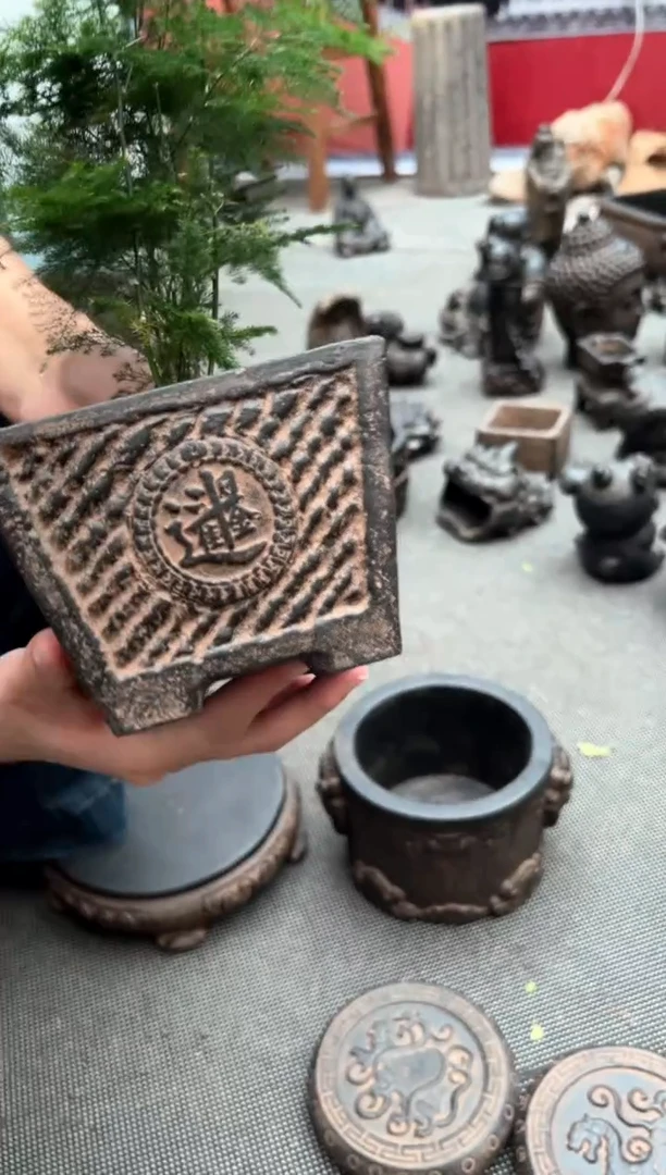 陶土【火山泥】日进斗金盆