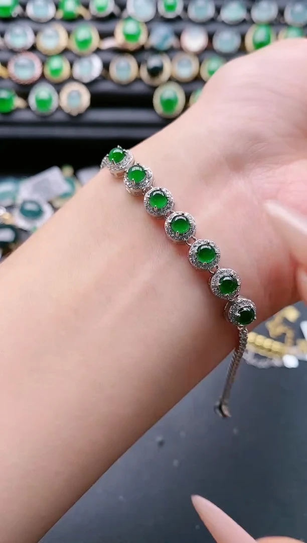 【闪购商品】翡翠戒指银S925镶嵌1111111