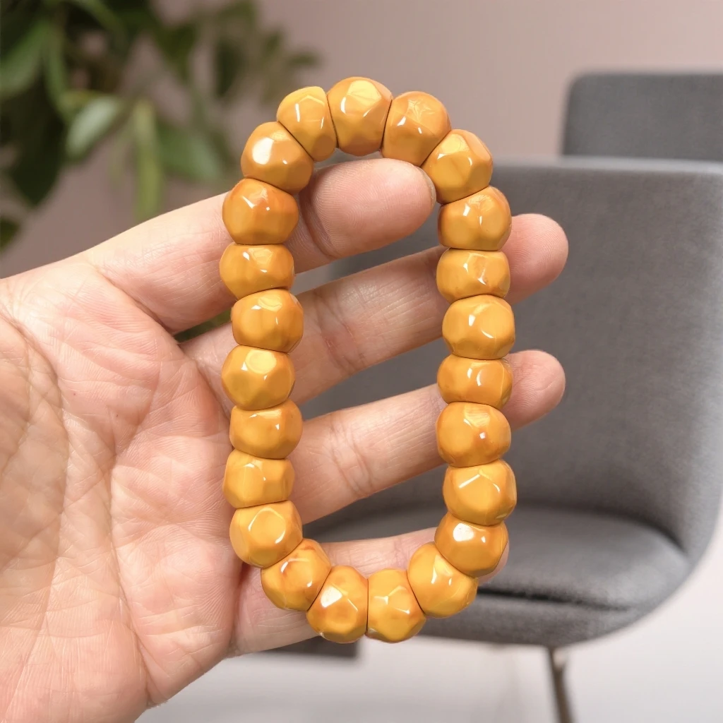 奶酪猴头大肠手串全品无暇