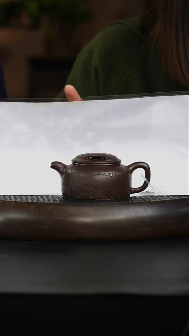 茶壶紫砂乌泥 牛盖