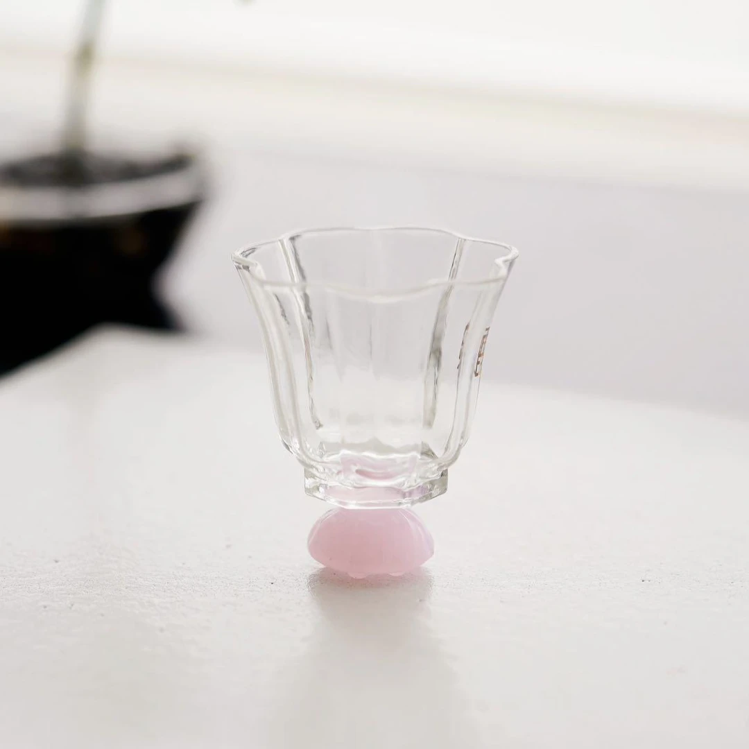晶焱  爱莲说品杯·粉  喝茶饮茶品茗茶道银