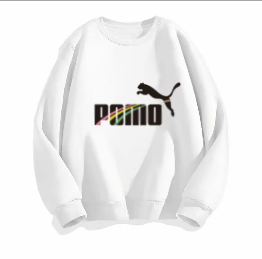 男女情侣款青春设计感情侣INS圆领卫衣-POMO