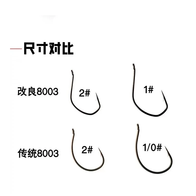 七成路亚Wacky钩黑坑钓鱼鲈鱼鳜鱼改良8003软饵钩（2件顺丰包邮）