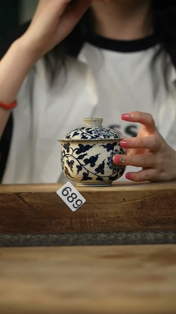 新品 设计师手作款 粉引青花系列