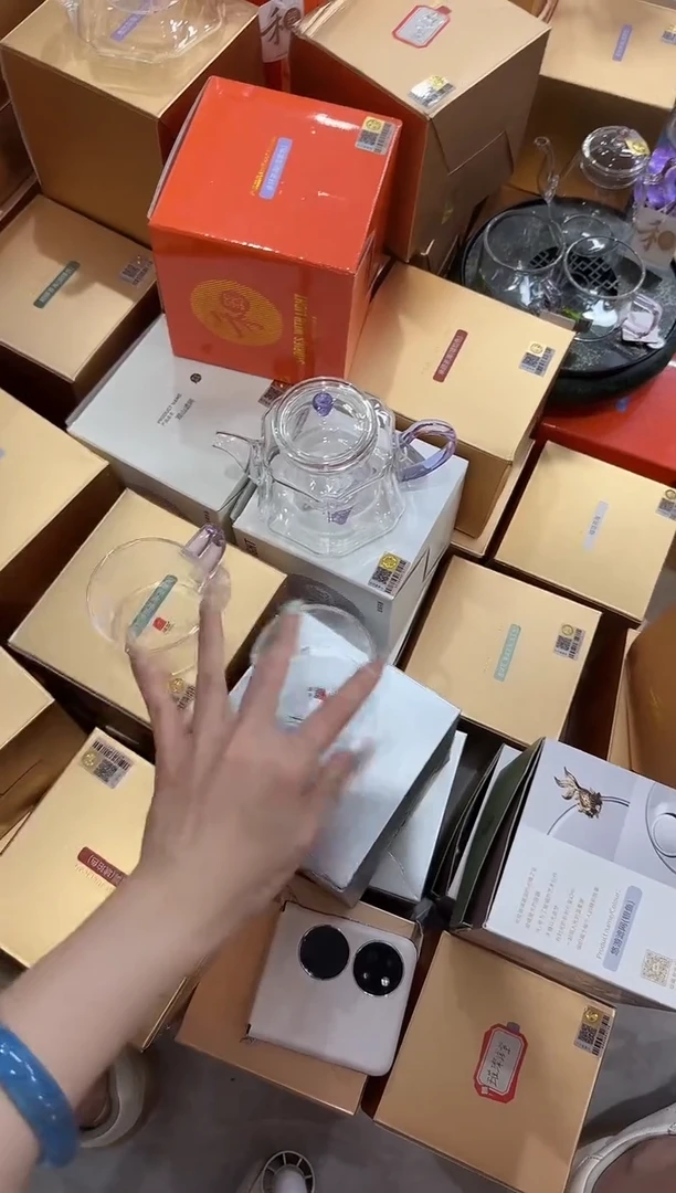 @@福容六方壶浅紫色+百享杯浅紫色两只