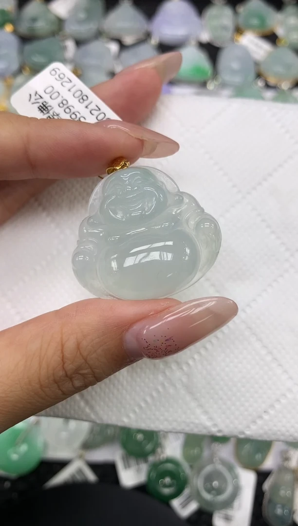 颈饰18K金镶嵌翡翠1111111111