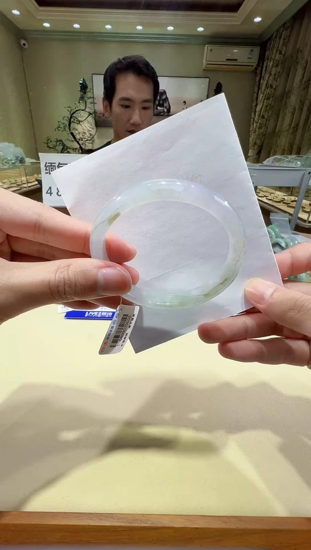 未镶嵌手镯翡翠缅甸天然翡翠A货手镯-有纹
