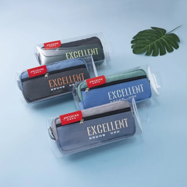 新疆包邮杰出5278加长大容量防水弹丝斜纹复合布笔袋