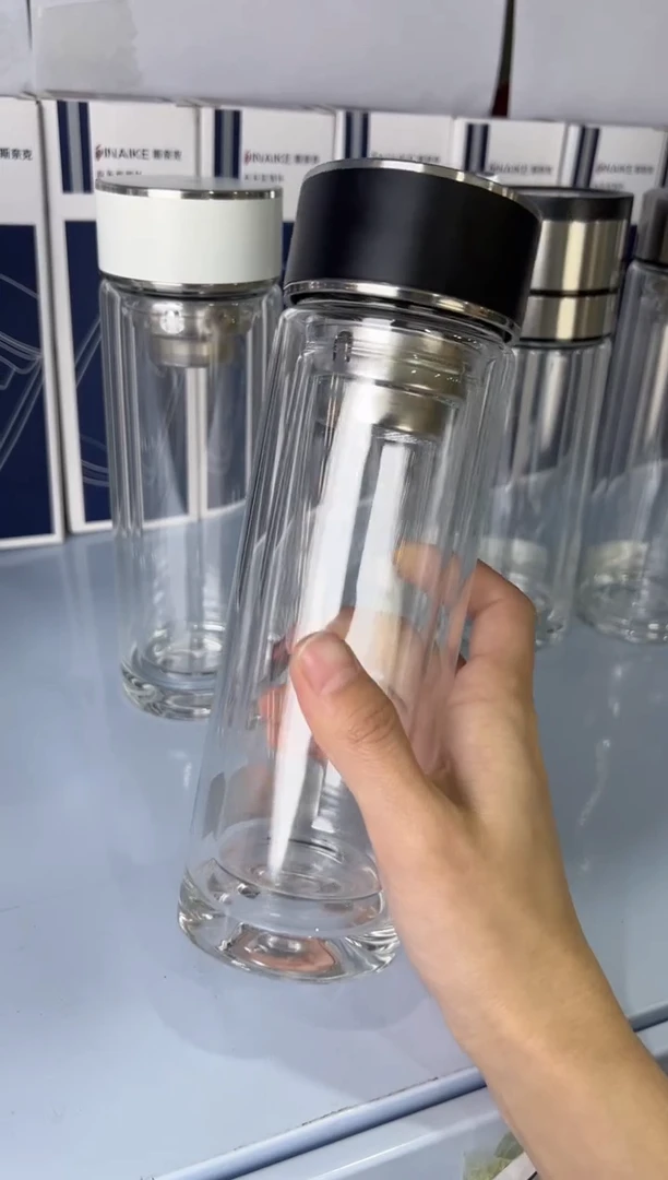 【闪购商品】双层高档320ml高硼硅茶杯