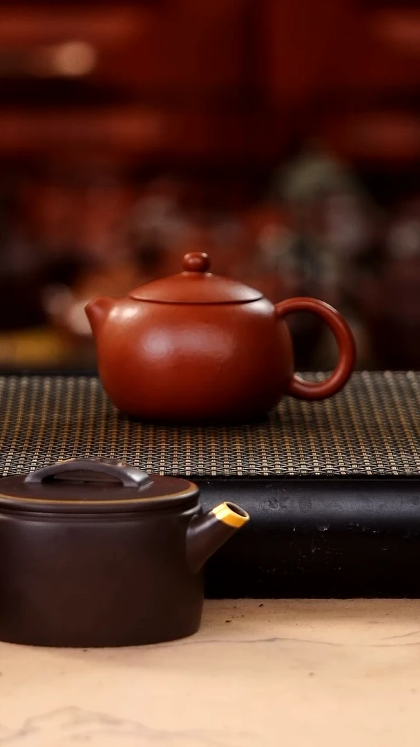 茶壶紫砂生砂朱泥超精工西施100cc