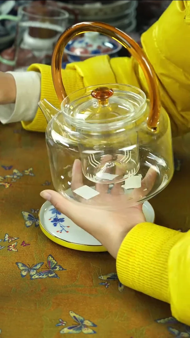 炸茶具 天冷了 围炉煮茶中~~